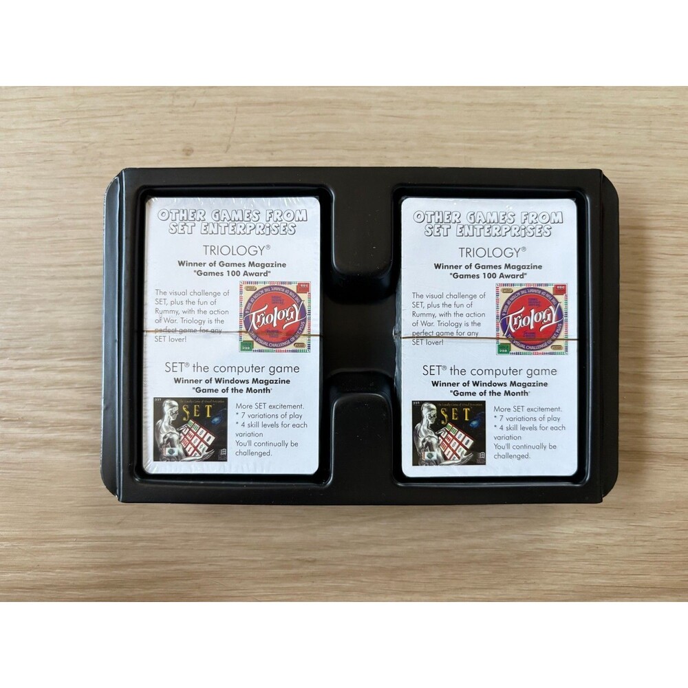 SET Enterprises Card Game Triple Pack Factory Sealed Triology SET Computer Game